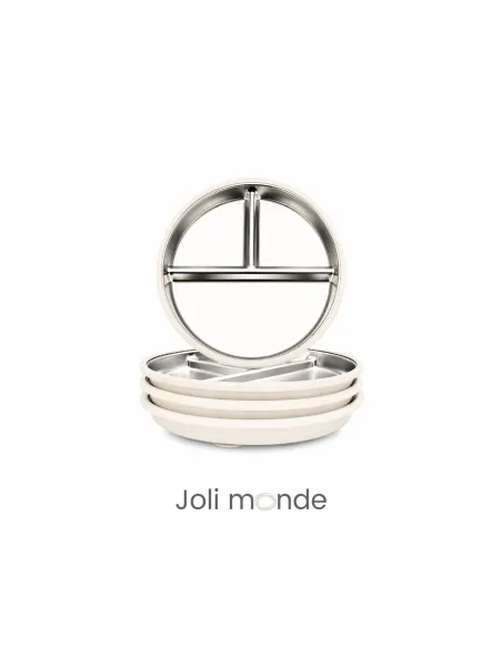 Assiette inox à ventouse Joli Monde | Sans BPA