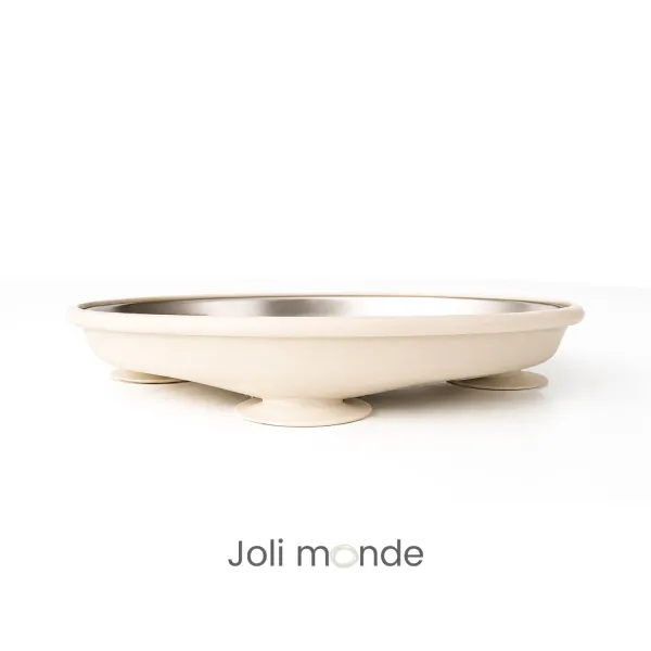 Assiette inox à ventouse Joli Monde | Sans BPA
