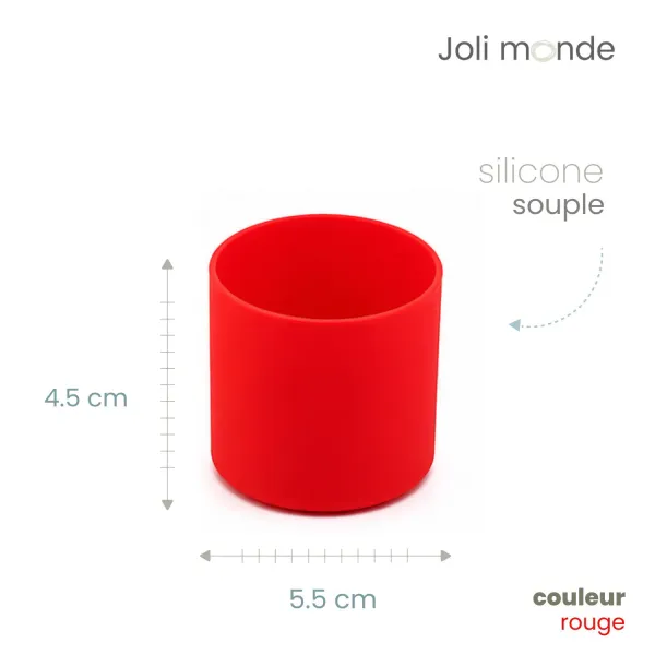 Base anti-choc silicone pour timbale et verre à boire - Joli Monde