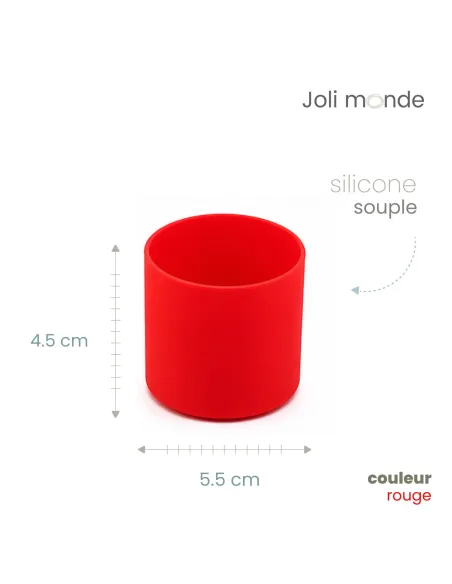 Base anti-choc silicone pour timbale et verre à boire - Joli Monde