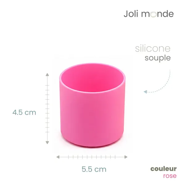 Base anti-choc silicone pour timbale et verre à boire - Joli Monde