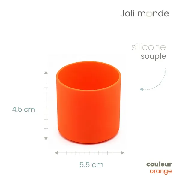 Base anti-choc silicone pour timbale et verre à boire - Joli Monde