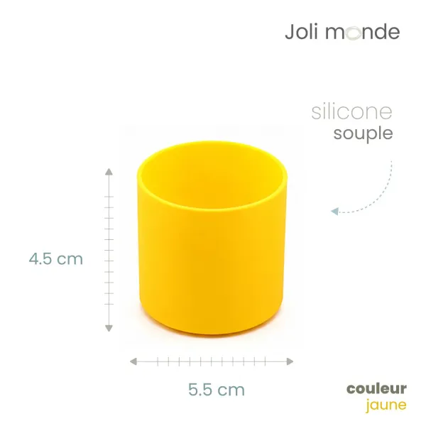 Base anti-choc silicone pour timbale et verre à boire - Joli Monde