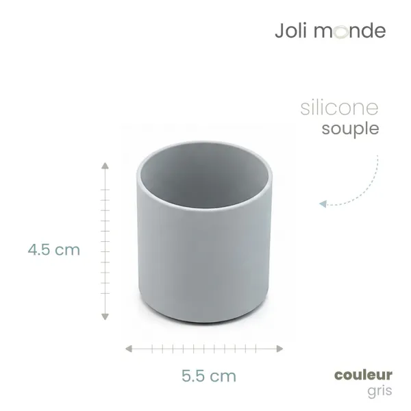 Base anti-choc silicone pour timbale et verre à boire - Joli Monde