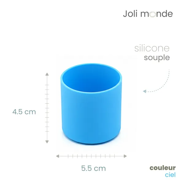 Base anti-choc silicone pour timbale et verre à boire - Joli Monde