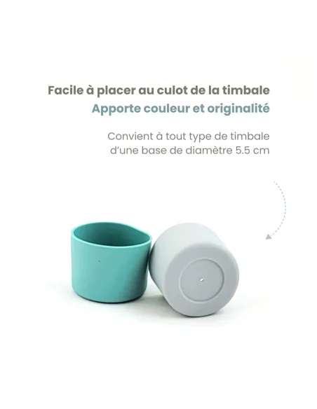 Base anti-choc silicone pour timbale et verre à boire - Joli Monde